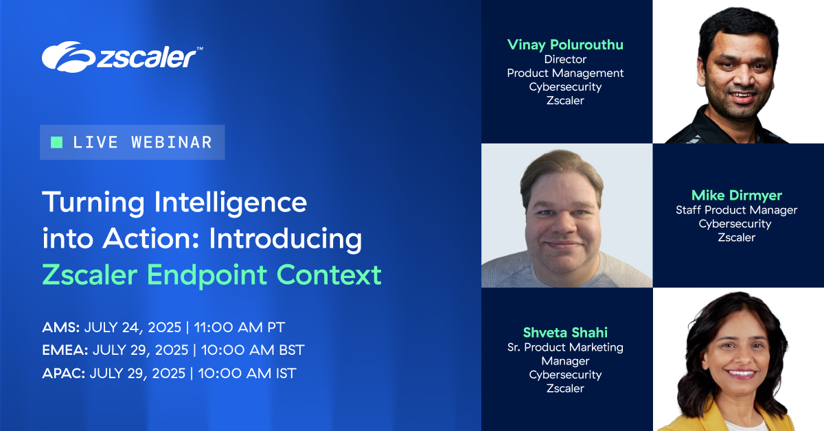 chewievt's tweet image. Malware is just part of the problem. 
Join Vinay and Shveta to uncover how Zscaler Endpoint Context gives you the visibility needed to detect what traditional tools miss. 
Register today: tinyurl.com/y59zfp52