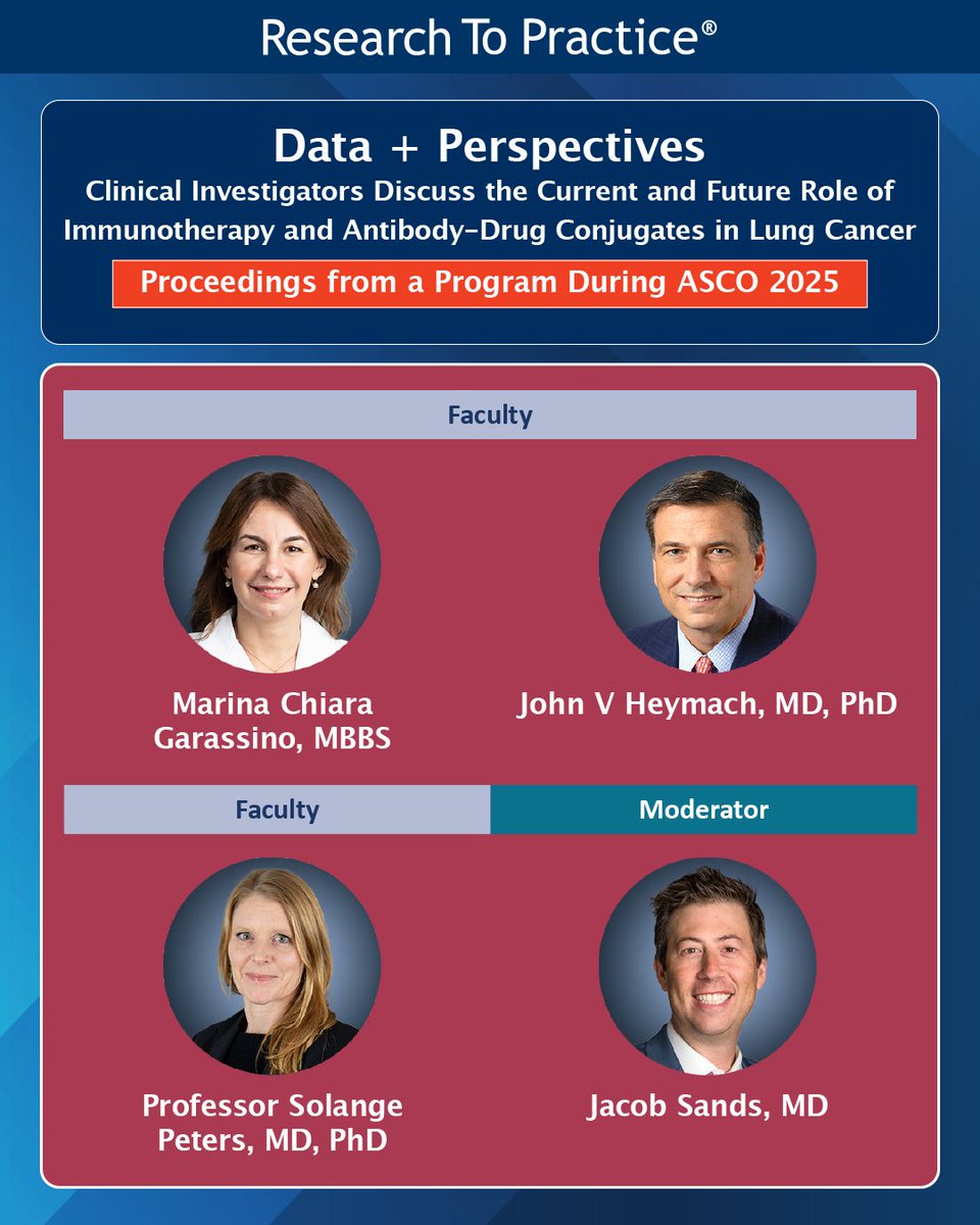 DrNeilLove's tweet image. Couldn't make it to our CME Symposium Series in conjunction with the 2025 ASCO® Annual Meeting? Check out this session where clinical investigators discussed the current and future role of immunotherapy and antibody-drug conjugates in lung cancer. ow.ly/Xf9e50Wo0Sj
