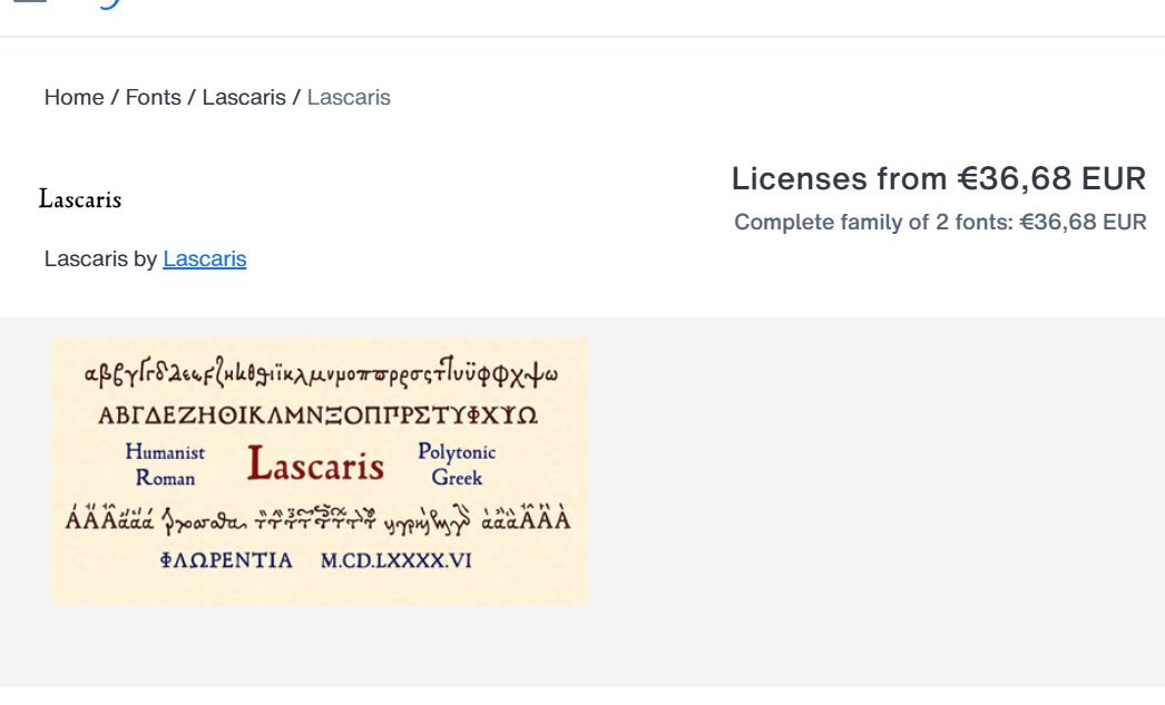 gianlucadiddio's tweet image. Does someone know how I can get this font ("Lascaris") for free?