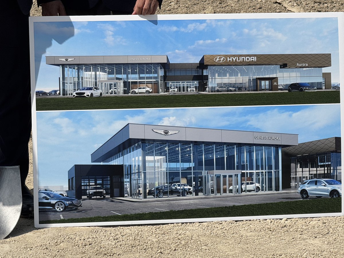 MichaelParsa's tweet image. Great to join Mayor Mrakas and Hyundai of Aurora as they broke ground on their brand-new Hyundai Genesis dealership!
Many thanks to the WEINS Auto Group for continuing to support local jobs here in Aurora!
#AuroraOakRidgesRichmondHill
@TMrakas