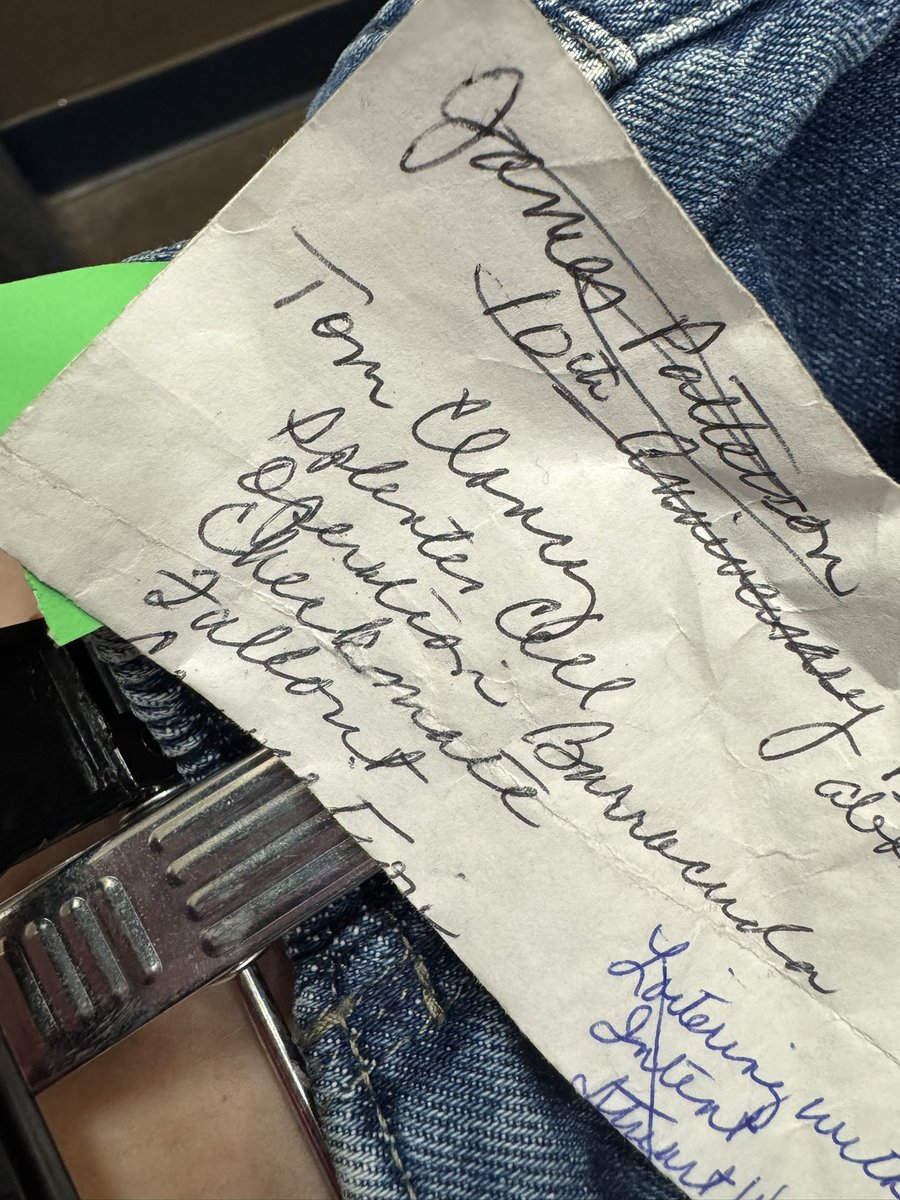 yall im in the goodwill &amp; found this note in a pair of jeans that looks like clancy right when ride comes on lol