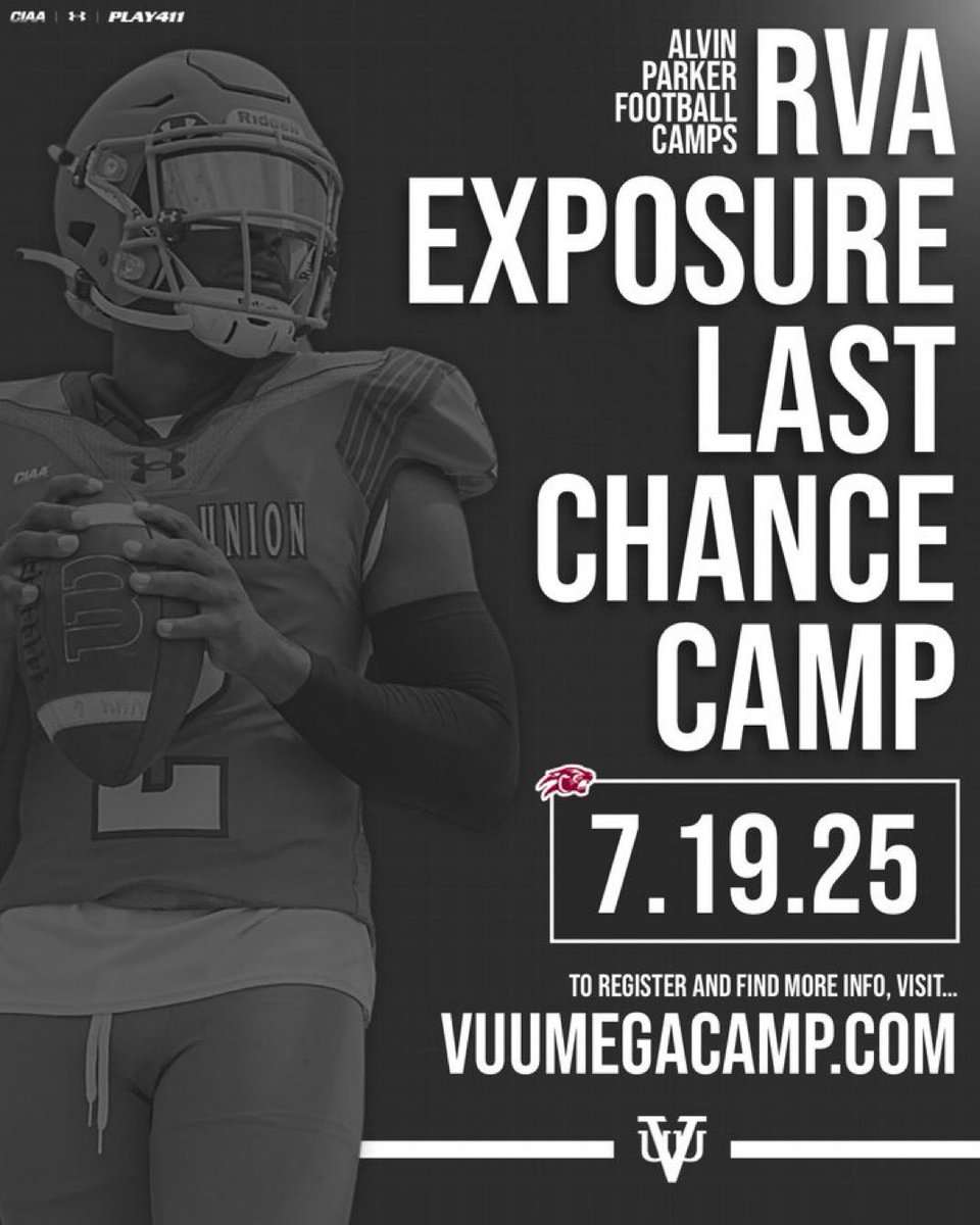 Class of ’26, ’27, ’28, and ’29 

Last chance❗️
Our final camp is here ❗️

Don’t miss the opportunity to get coached up, get evaluated, and earn your shot to get offered. 

If you missed the earlier camps, you can’t afford to miss this one! 

Register 👉🏾vuumegacamp.com