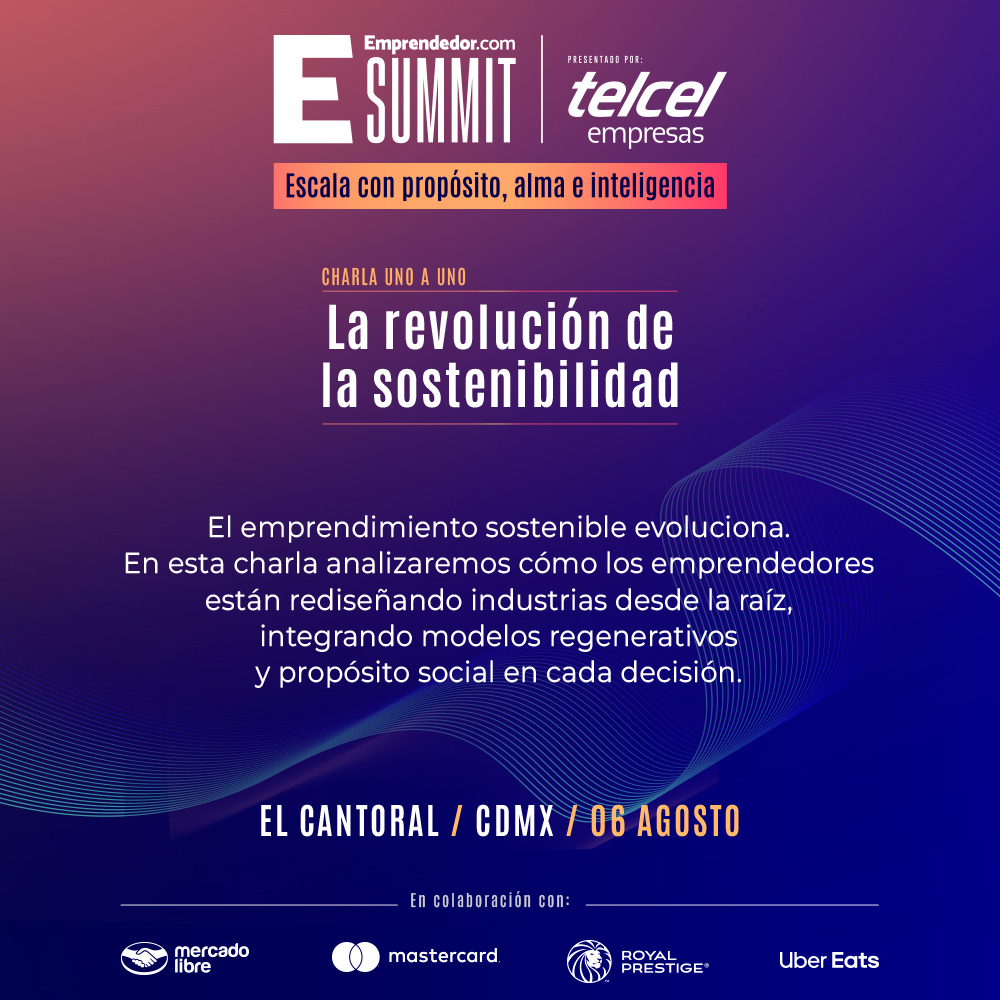 🌱 La revolución de la sostenibilidad
El cambio ya está en marcha. En esta charla uno a uno, #EricaValencia y #AdrianaPrieto exploran cómo el emprendimiento sostenible está transformando industrias desde la raíz.

 🔗Regístrate en: summit.emprendedor.com