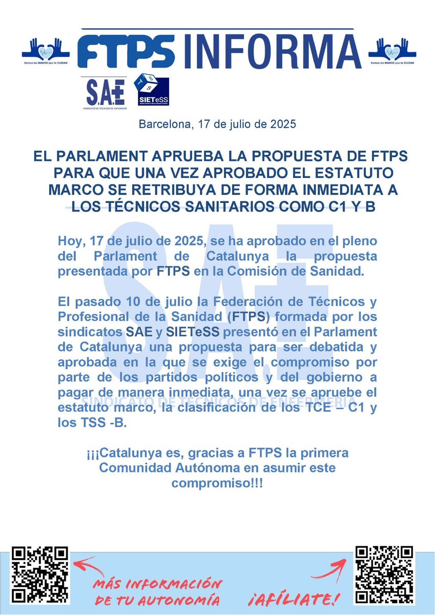 Juan_Bardon's tweet photo. Clasificación de los #TCAE en el #GrupoC1 como les corresponde.
#FTPS #SIETeSS @Sindicato_SAE @sanidadgob @Monica_Garcia_G @rosadiezglez @javierpadillab @INCUAL @todofp https://t.co/xWZ9vp67Nz