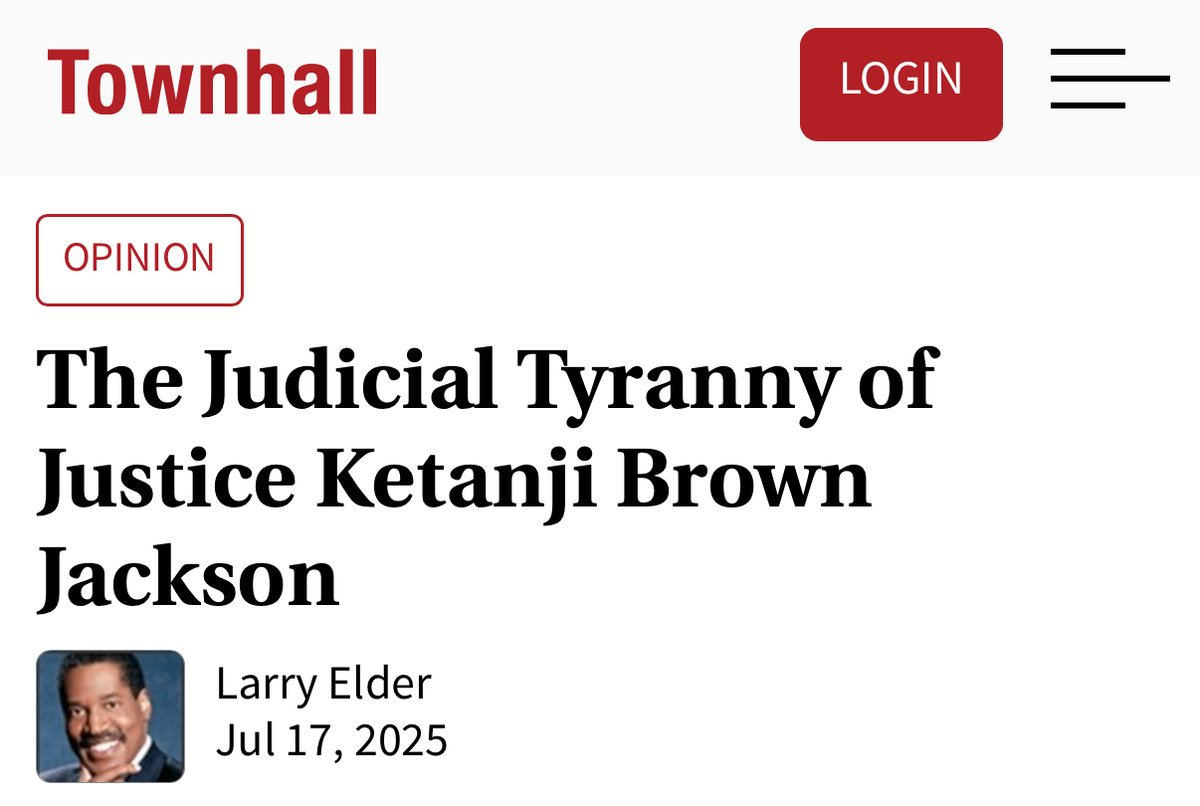 JCNSeverino's tweet image. “Jackson’s judicial philosophy mirrors that of then-Supreme Court Associate Justice Thurgood Marshall who described his judicial philosophy as follows, ‘You have to do what's right and let the law catch up.’” - @larryelder
This “judicial philosophy” is antithetical to the role…