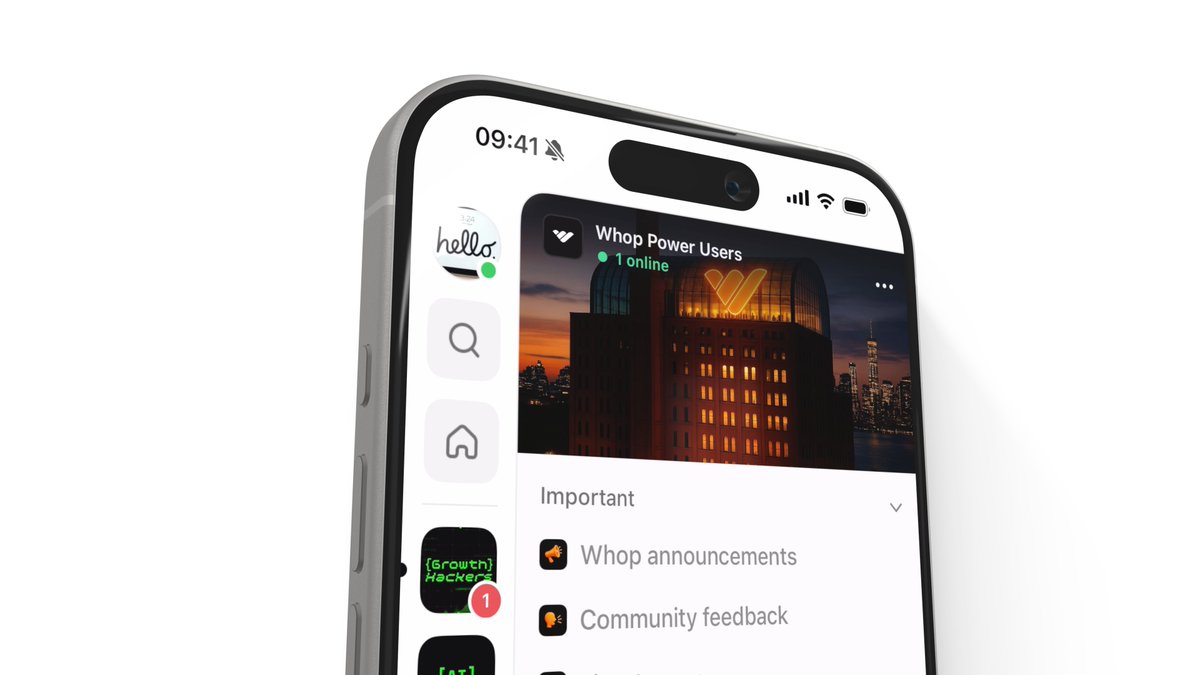 WhopIO's tweet image. Welcome to the new Whop iOS UI
>new sidebar
>new inside of your whop
>manage your profile in one place
>search across whops, people, chats, and posts