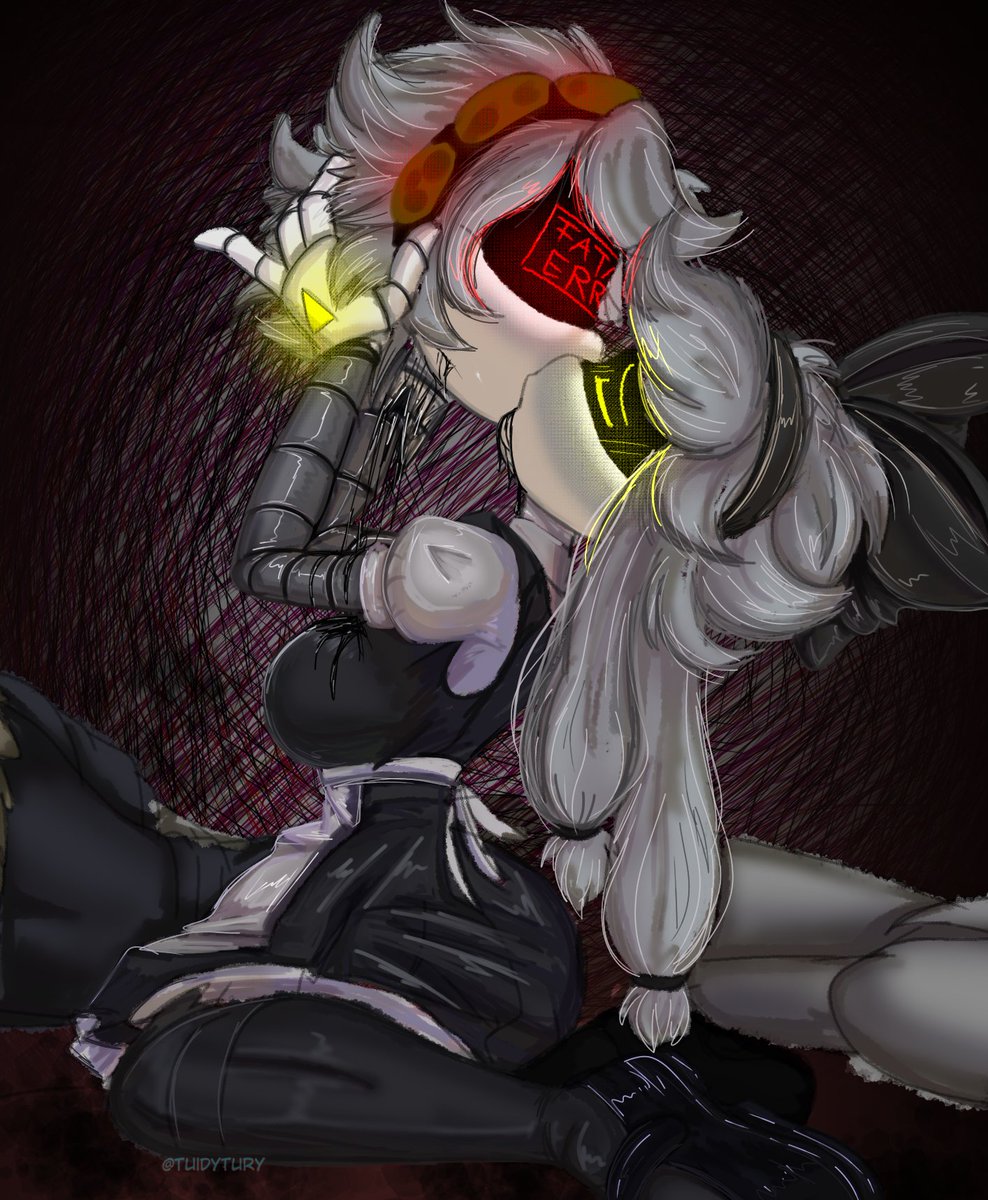 TuidyT's tweet image. I'll never get a drawing that's the same as before -
I practiced rendering without lineart a bit 👉👈
#Cyn #Murderdrones #murderdronesfanart #murderdronesCyn #CynxN