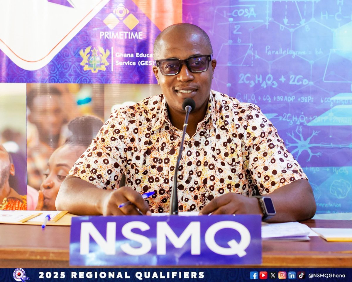 MethodistChGh's tweet image. 🎉 𝐌𝐨𝐝𝐞𝐫𝐚𝐭𝐢𝐧𝐠 𝐭𝐡𝐞 𝐜𝐨𝐧𝐭𝐞𝐬𝐭 𝐰𝐢𝐭𝐡 𝐰𝐢𝐭 𝐚𝐧𝐝 𝐜𝐡𝐚𝐫𝐢𝐬𝐦𝐚 is none other than Bro Fiifi Ammoa Hope! 😁👏
Congratulations to the Immediate past Connexional Coordinator of @AmbGhana
for serving as Moderator at the Regional National Science & Maths Quiz