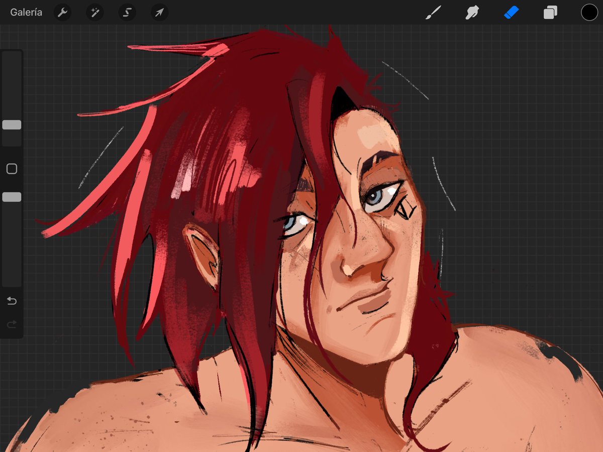 angy_malanyi's tweet image. have this vi colored sketch while i learn how to draw again