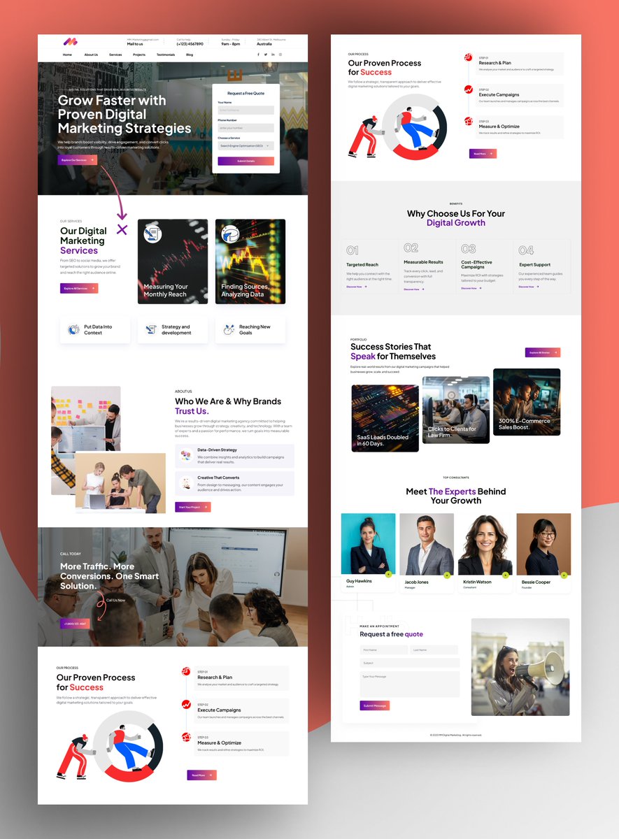 chris_visuals55's tweet image. Digital Marketing Agency Website✨
