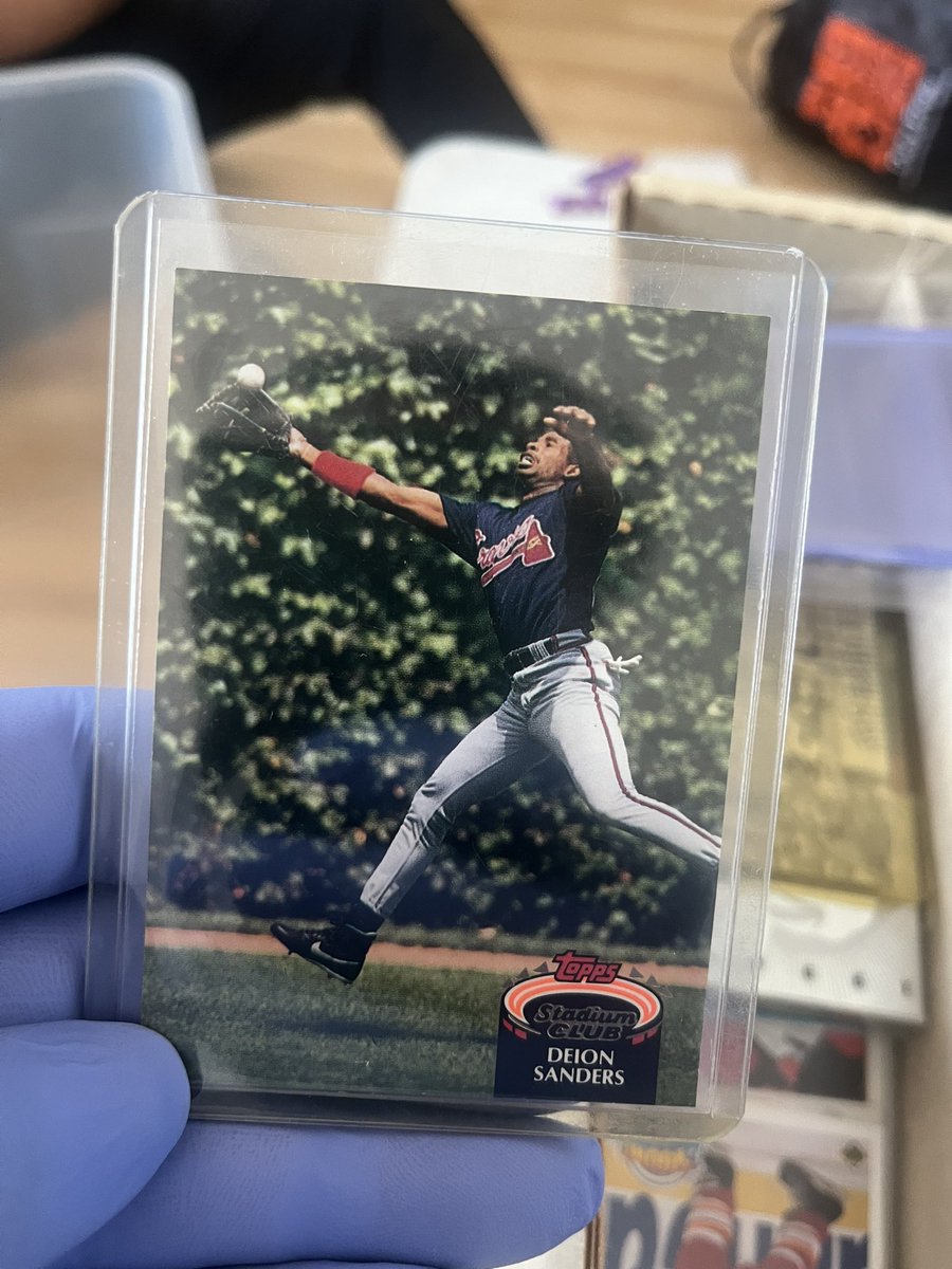 htheman's tweet image. Wifey &amp;amp; her sister found this gem at a garage sale amongst others! @DeionSanders was this a part of the #DoublePlay