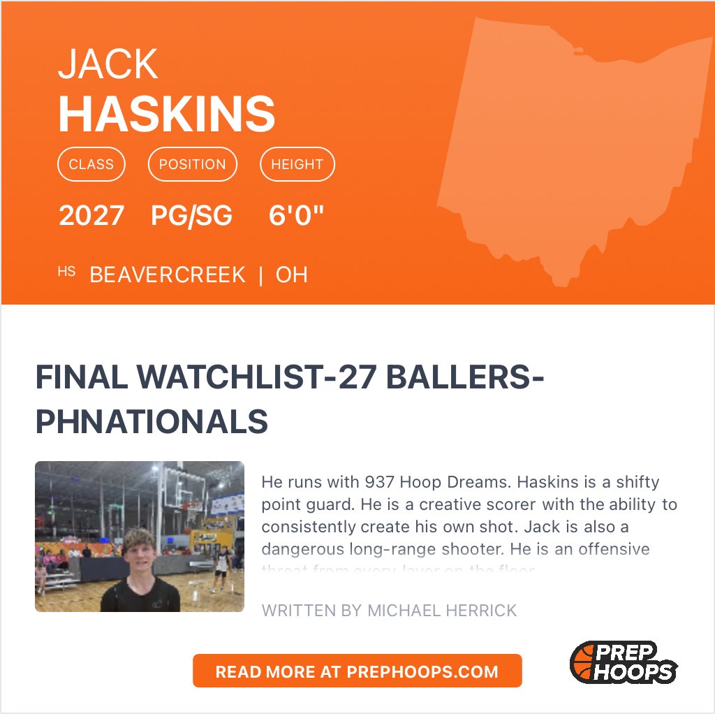 937 Hoop Dreams 2027 (@937hoopdreams27) on Twitter photo Thanks <a href="/DaksHoops/">DAK Hoops</a> for highlighting Jack Haskins for
<a href="/PHCircuit/">Prep Hoops Circuit 🏀</a> National Tourney 2027 watchlist. Let’s go! 💪
<a href="/PrepHoops/">Prep Hoops 🏀</a>Oh @PrepHoops
<a href="/icefeb20/">isaiah</a> <a href="/BCreekHoops/">Beavercreek Boys Basketball</a>
<a href="/KevinMoses38/">Kevin Moses LLC</a> <a href="/Pure_Prospects/">Pure Prospects</a>
<a href="/skipweaver65/">Skip Weaver</a> <a href="/937HD_AAU/">937 Hoop Dreams - AAU Teams</a> #phnationals Thanks <a href="/DaksHoops/">DAK Hoops</a> for highlighting Jack Haskins for
<a href="/PHCircuit/">Prep Hoops Circuit 🏀</a> National Tourney 2027 watchlist. Let’s go! 💪
<a href="/PrepHoops/">Prep Hoops 🏀</a>Oh @PrepHoops
<a href="/icefeb20/">isaiah</a> <a href="/BCreekHoops/">Beavercreek Boys Basketball</a>
<a href="/KevinMoses38/">Kevin Moses LLC</a> <a href="/Pure_Prospects/">Pure Prospects</a>
<a href="/skipweaver65/">Skip Weaver</a> <a href="/937HD_AAU/">937 Hoop Dreams - AAU Teams</a> #phnationals