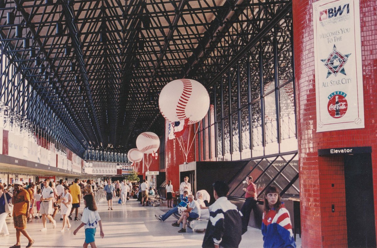 The <a href="/MLB/">MLB</a> All-Star Game took place this week in Atlanta.

Here's a look back at All-Star Week in 1993 as we welcomed baseball fans to the game in Baltimore. #BWI75 #FlashbackFriday