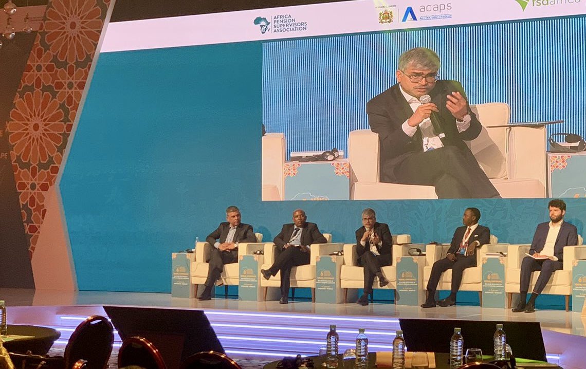 Honoured to share insights at the 6th #APSA Conference in Marrakech on embedding insurance within pension systems - especially for informal workers, MSEs &amp; agriculture.

Inclusive, resilient pensions are vital for dignity &amp; financial security.

#APSA2025 #FinancialInclusion