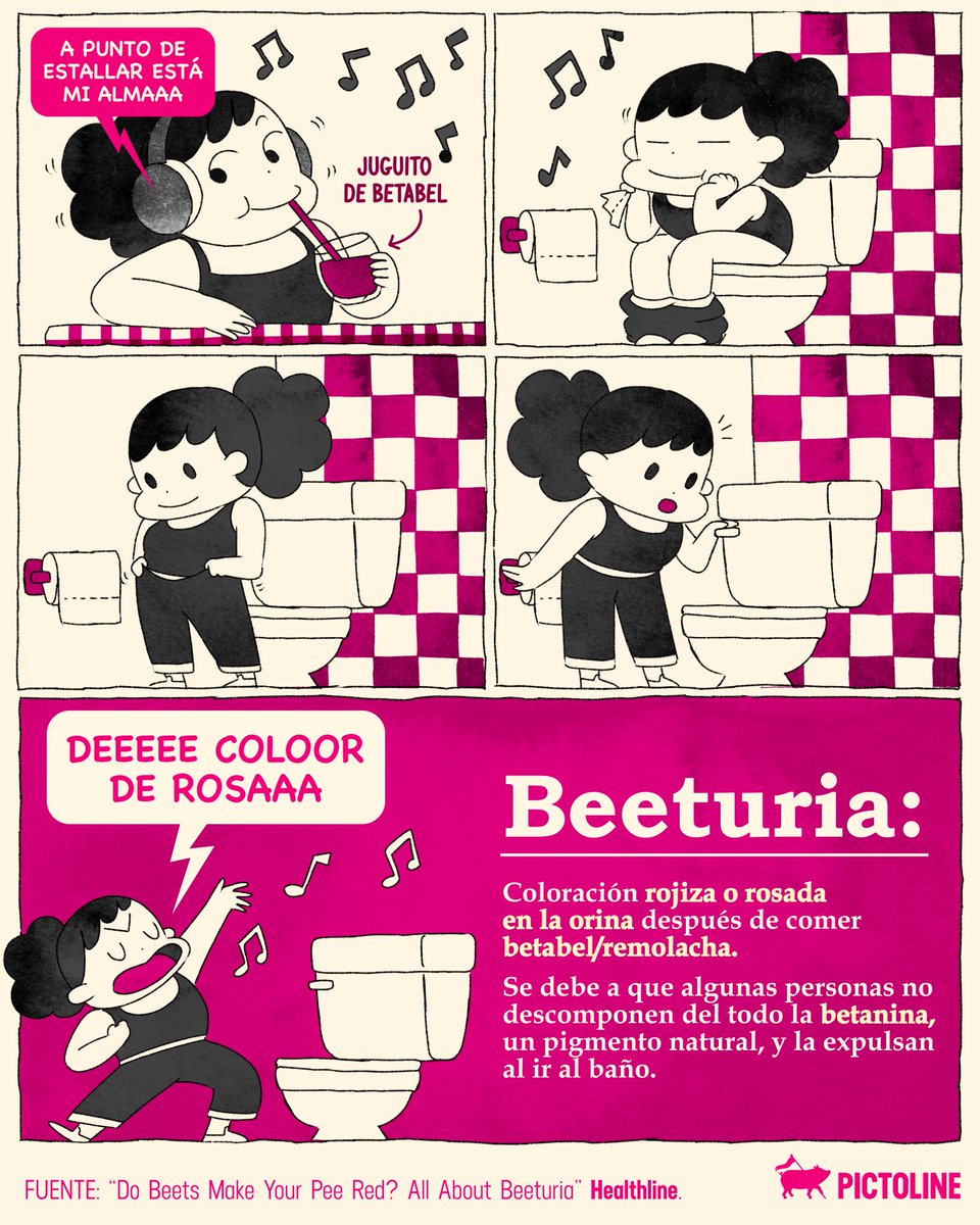 pictoline's tweet image. 🙊 Cuando ves, escuchas... y haces rosa 💗

#beeturia #betabel #remolacha #jugosnaturales #ciencia #comida #trending #humor #mentiras #belinda #pictoline