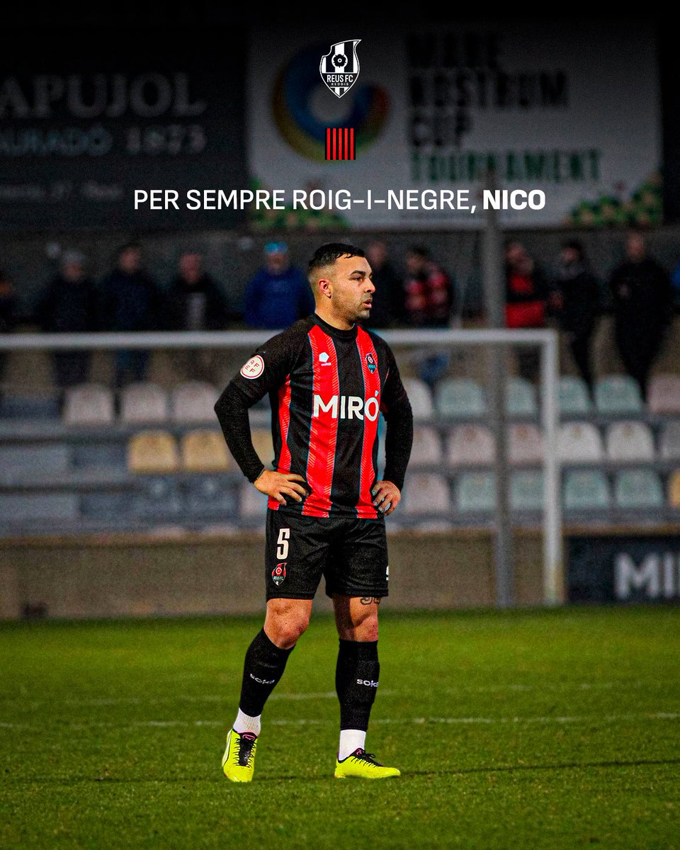 ReusFCR's tweet image. GRÀCIES, 𝐍𝐈𝐂𝐎 ❤️🖤

Mai et podrem agrair prou tot el que has fet per aquests colors i aquest club 🫶

🫂 Et desitgem tota la sort del món, Nico. Ets història del Reus!