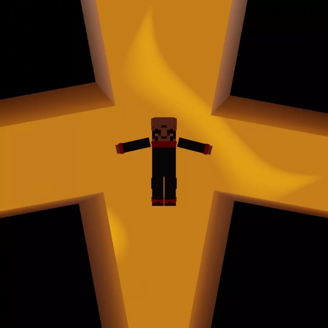 Miles__Miracle's tweet image. Made this scene from jujutsu kaisen in Minecraft style 😂, Jujutsu Kaisen x Minecraft.