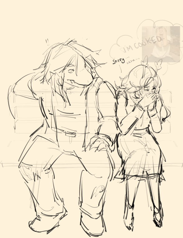 i decided its going to be three parts Here is the first bit sketched out w/o context