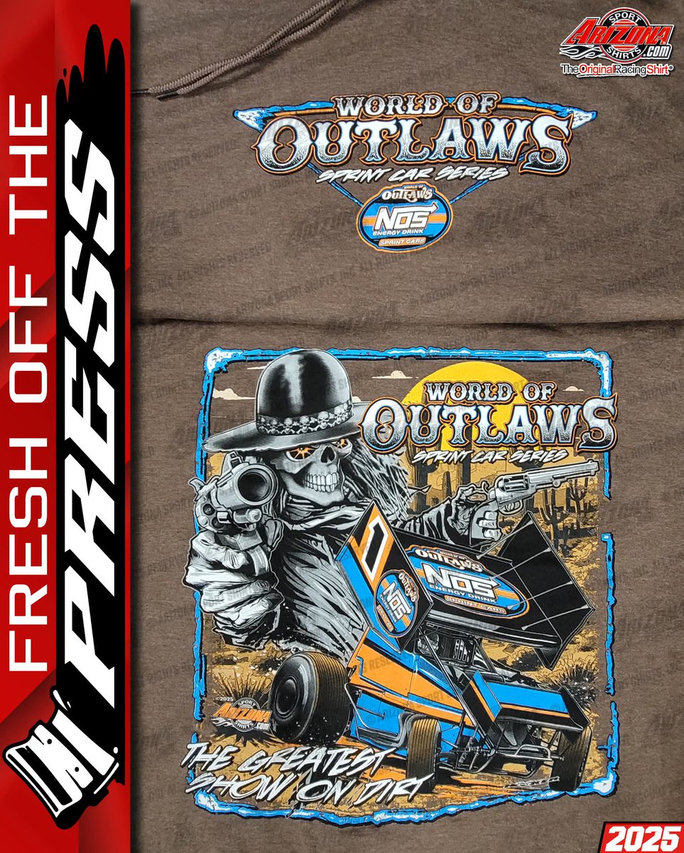 Mr. Eastwood says, "Put them hands up!" 😱🙌

Get this <a href="/WorldofOutlaws/">World of Outlaws</a> shirt or hoodie right now here: store.worldracinggroup.com/search?q=nos+s…

#TheOriginalRacingShirt