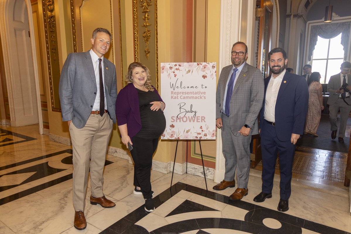 RepKatCammack's tweet image. Thank you to Speaker Johnson and Chairwoman McClain for hosting the most beautiful baby shower in honor of baby Peanut! 💕 I’m beyond grateful for the overwhelming love and support from my Capitol Hill family. We can’t wait for Peanut to meet her future Uncles and Aunties! 👶