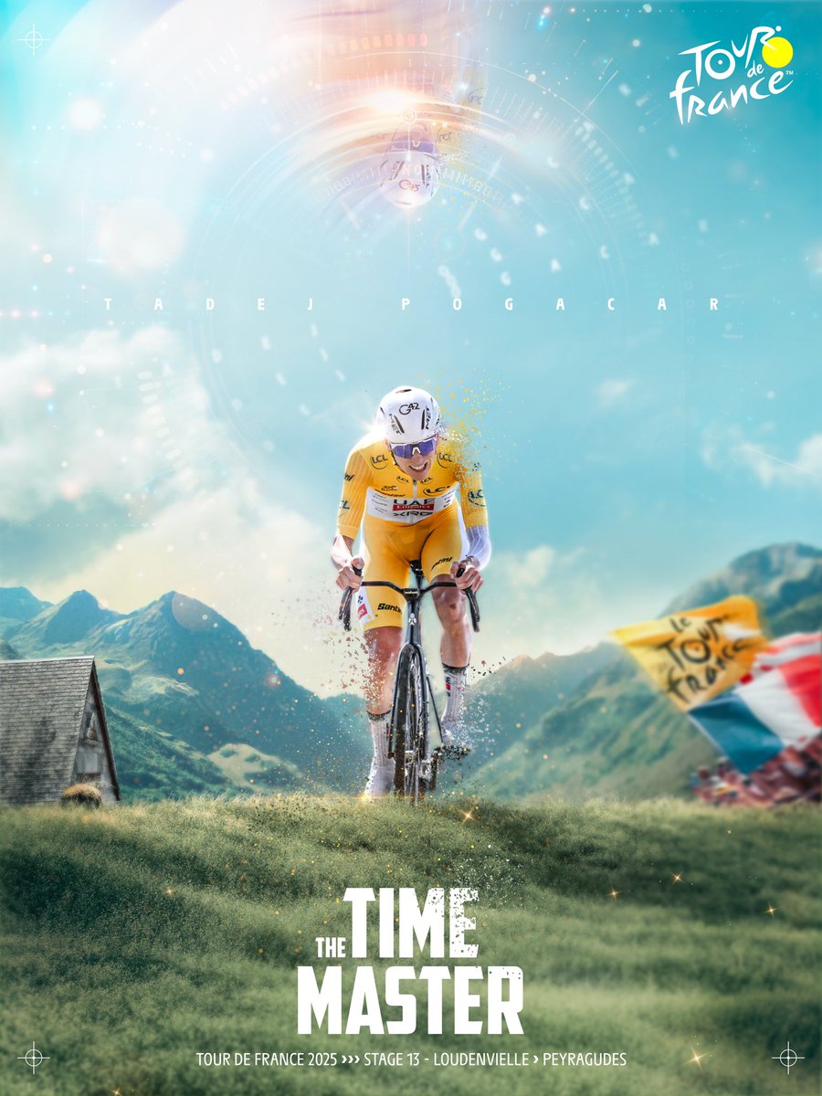 LeTour's tweet image. 🕰️ Le maître du temps 

#TDF2025 

📸 A.S.O. / @maximelth