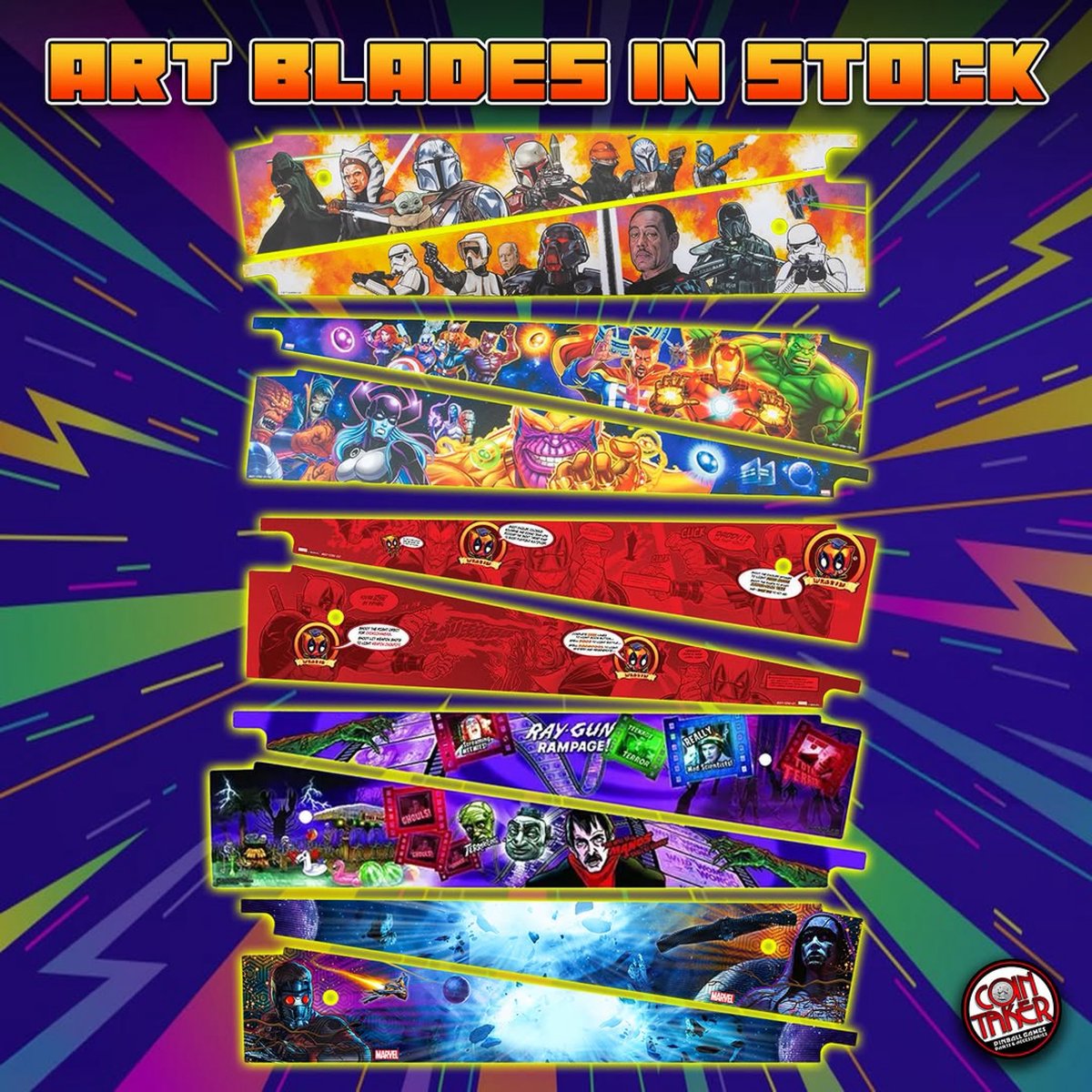 CoinTaker's tweet image. Provide the perfect accent to your pro model Stern game with a set of Art Blades! 

Check out our site at bit.ly/artblades to see our entire selection. Order yours today!