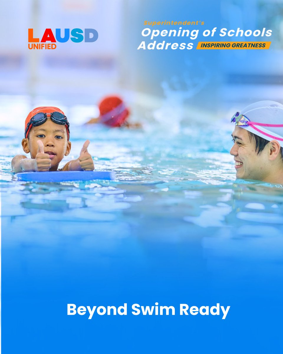 Big news is making a splash — and it starts in just 4 days. Join us for the Superintendent’s Opening of Schools Address on July 22 for a look at what’s ahead for the new school year, including a sneak peek at Beyond Swim Ready — a free learn-to-swim initiative launching later