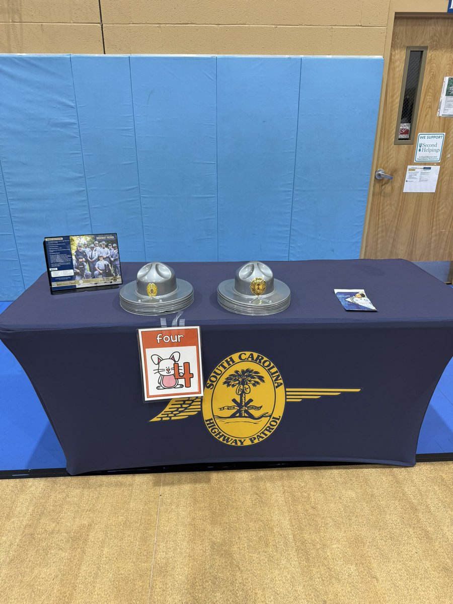 SCHP_Troop7's tweet image. Special thanks to Agape Family Life for letting South Carolina Highway Patrol participate in Career Day !