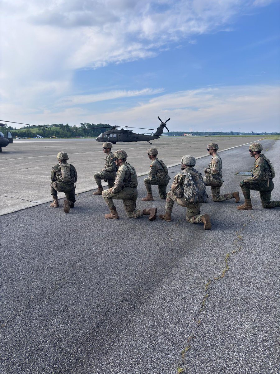 MADOC_ET's tweet image. Los alféreces de la Academia General Militar #AGM_ET se instruyen en la Academia Militar de West Point realizando el ejercicio Cadet Leader Development Training (CLDT)25.