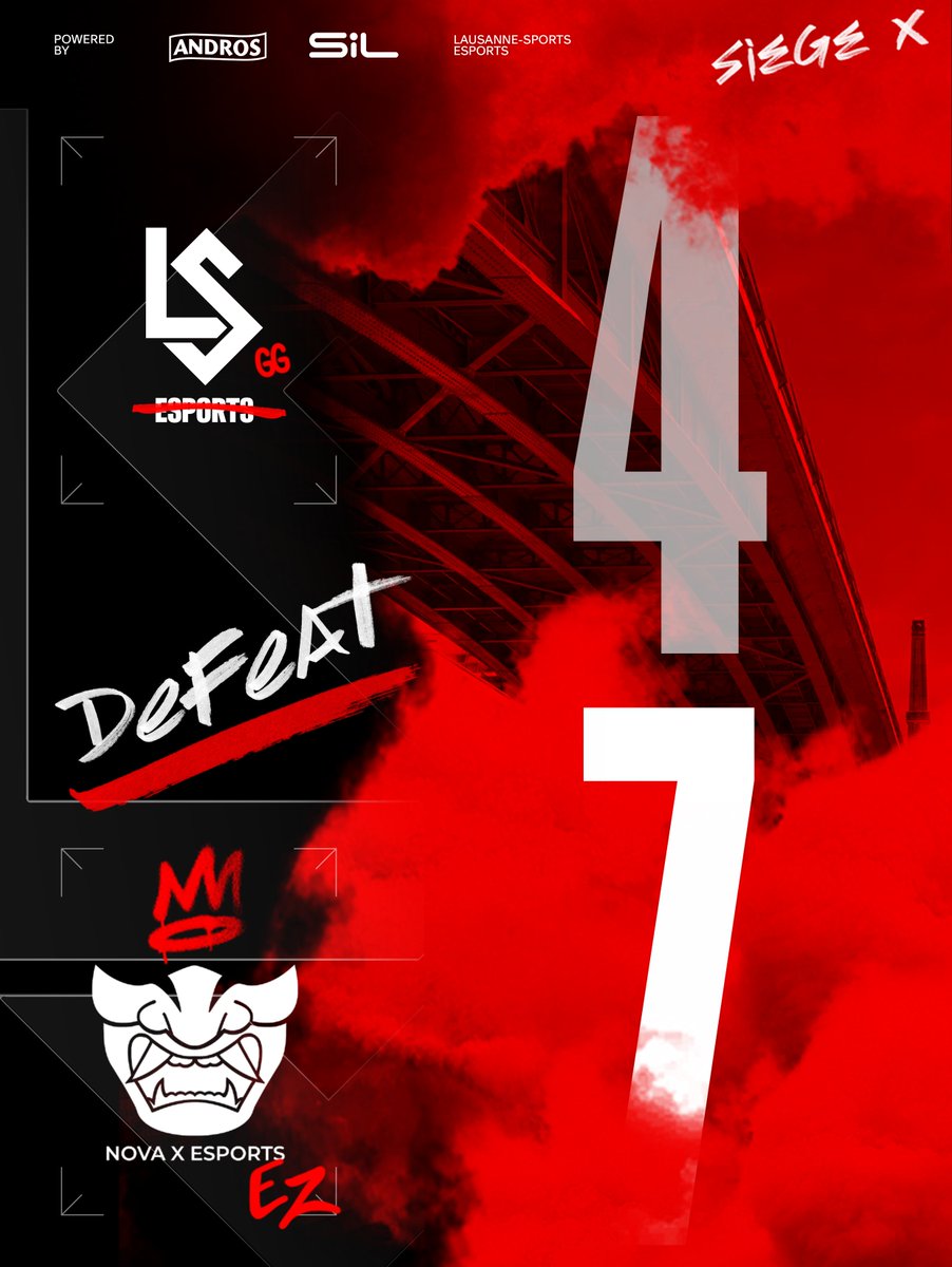 eLS | Lausanne-Sport Esports (@lausanneesports) on Twitter photo Fin de parcours pour notre équipe R6 après un match très serré 😭😭
GG <a href="/nova_x_esports/">NOVA X ESPORTS</a> !! On reviendra plus fort pour le prochain tournoi 🔥🔥🔥
#AllezLausanne 🔵⚪️ Fin de parcours pour notre équipe R6 après un match très serré 😭😭
GG <a href="/nova_x_esports/">NOVA X ESPORTS</a> !! On reviendra plus fort pour le prochain tournoi 🔥🔥🔥
#AllezLausanne 🔵⚪️