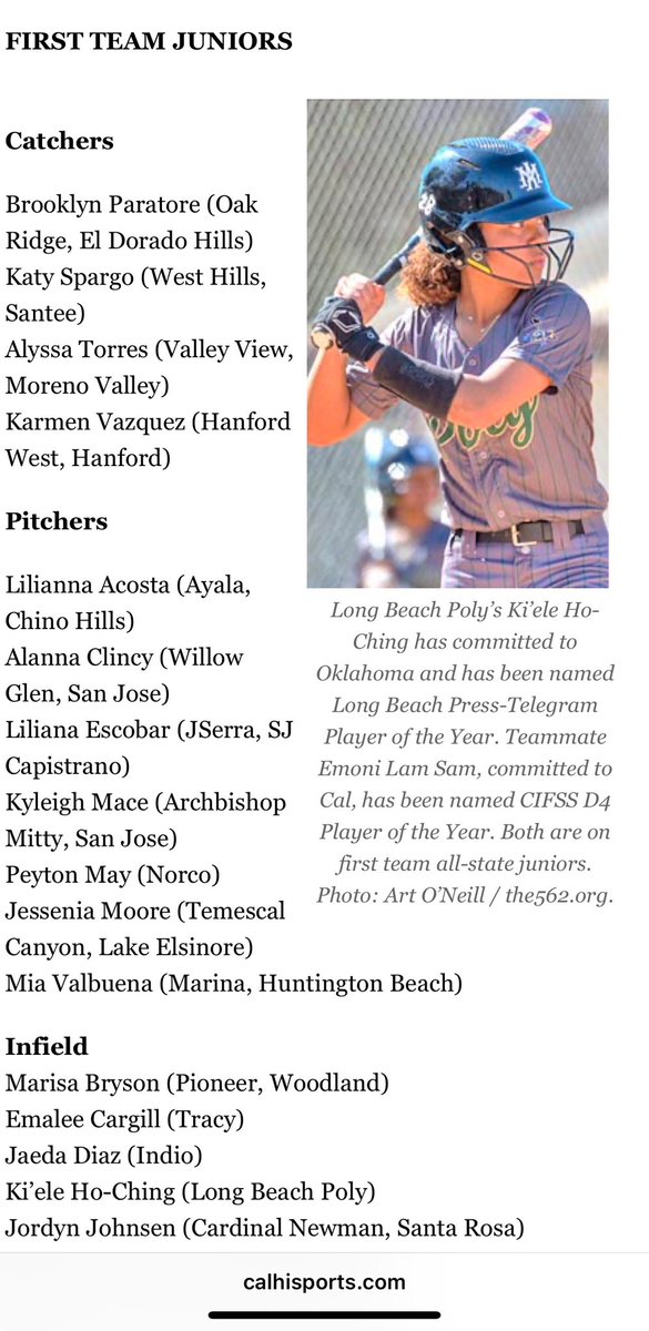 Marisa Bryson (@marisabryson15) on Twitter photo Thank you <a href="/CalHiSports/">Cal-Hi Sports</a> for including me on the First Team California All State team! It’s an honor to be listed amongst such great athletes❤️ Thank you <a href="/CalHiSports/">Cal-Hi Sports</a> for including me on the First Team California All State team! It’s an honor to be listed amongst such great athletes❤️