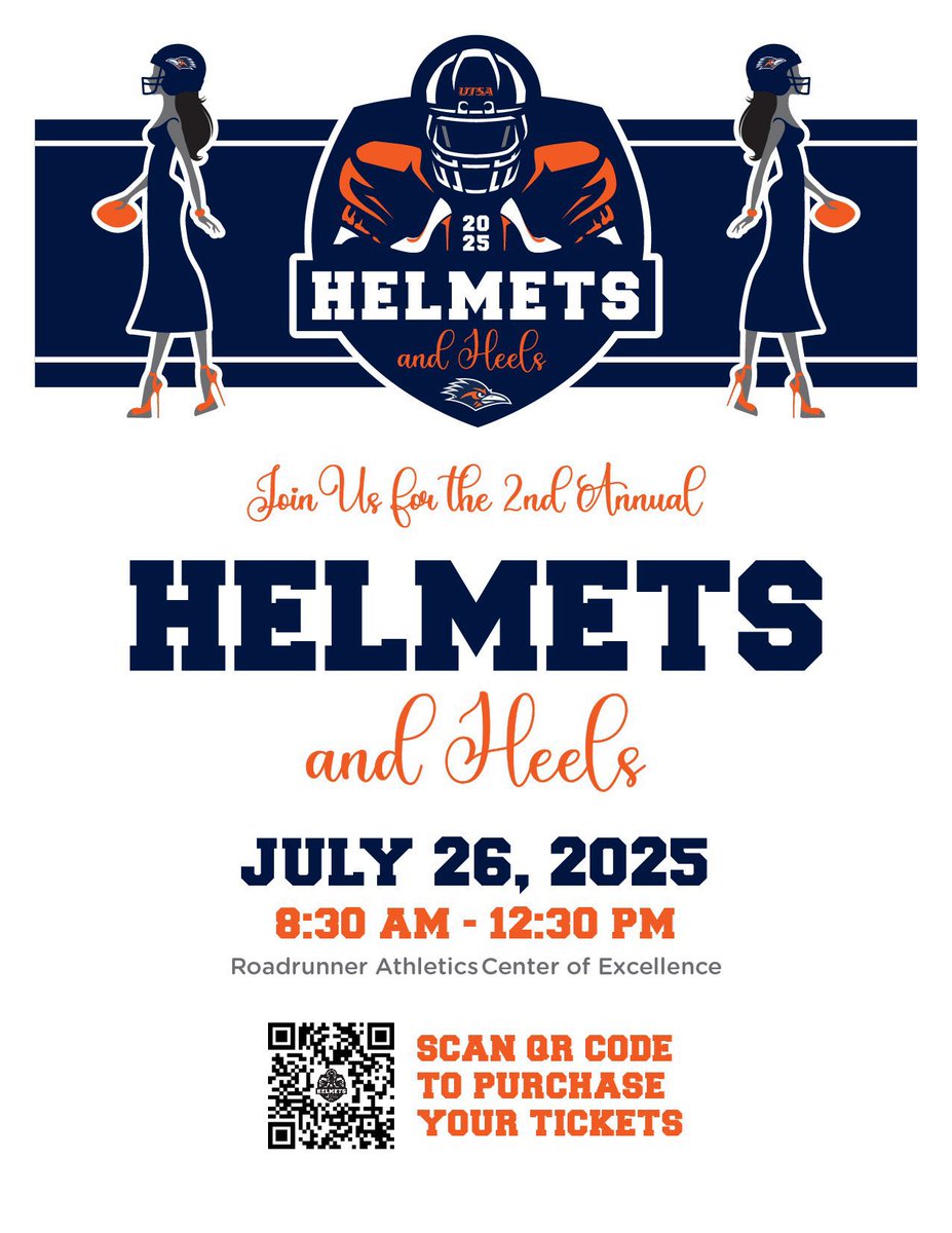 UTSAFTBL's tweet image. The countdown is on! β°
There is just one week until Helmets & Heels! Donβt miss out on the fun!
#210TriangleOfToughness
#LetsGo210 | #BirdsUpπ€
