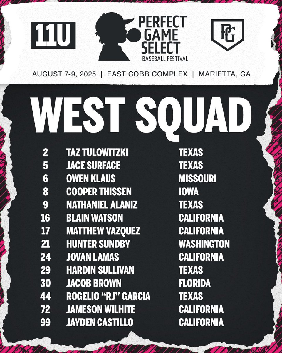 PGSelectFest's tweet image. 🚨 11U PG SELECT FESTIVAL ROSTERS 🚨