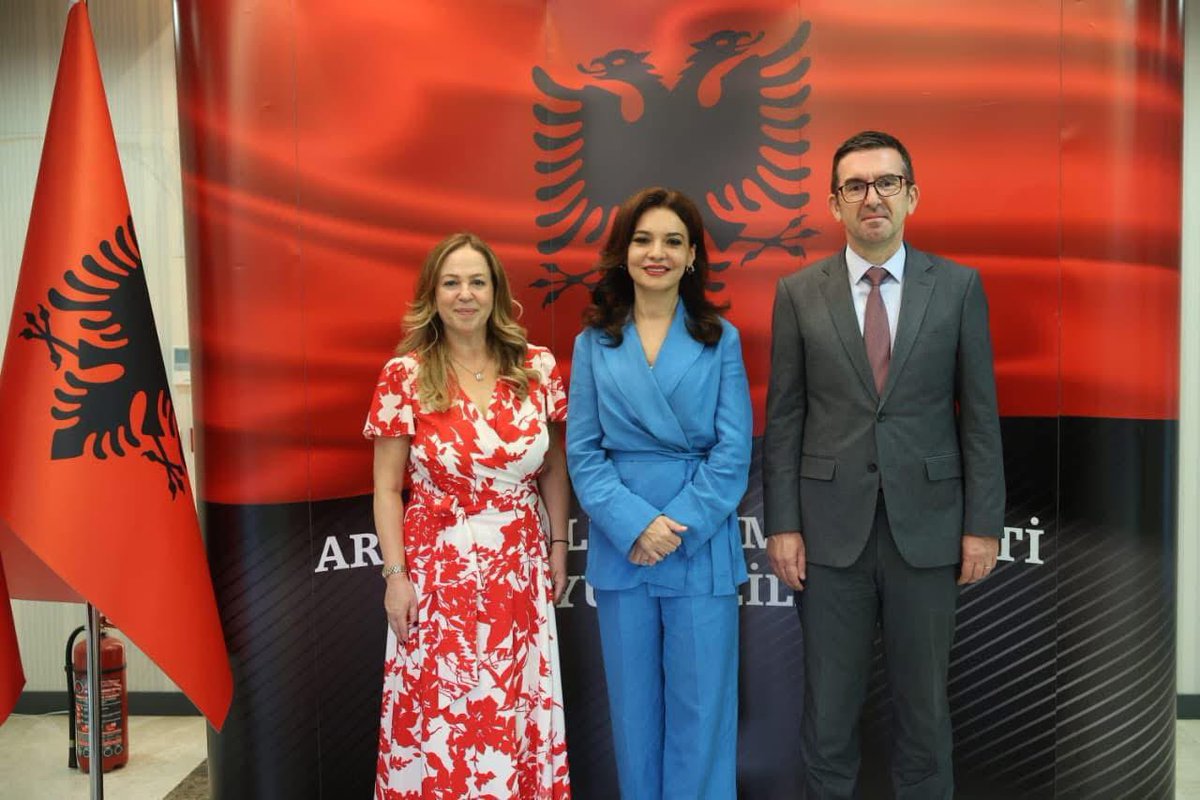 It was a pleasure to join H.E. Blerta Kadzadej, Ambassador of Albania to Türkiye, in welcoming H.E. Elisa Spiropali, Speaker of the Albanian Parliament, and the parliamentary delegation during their official two-day visit to Ankara. 🇽🇰🇦🇱