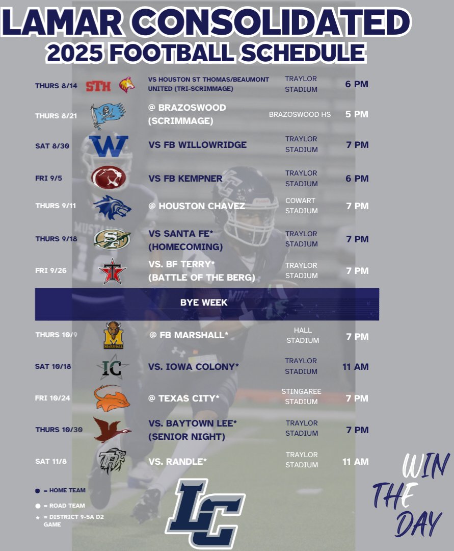 🚨UPDATED VARSITY SCHEDULE!!