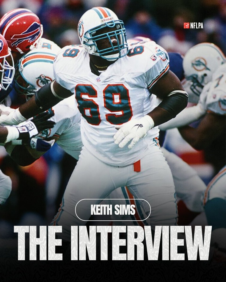 Keith Sims is a former NFL offensive lineman who played 11 seasons with the Miami Dolphins, Philadelphia Eagles, and Washington Commanders. A three-time Pro Bowler, he was known for his leadership on the Dolphins' dominant 1990s offensive line. Drafted in the second round out of