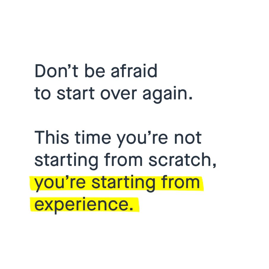 WholeYouExp's tweet photo. Don't just start over, start smarter. Every lesson learned is a tool for what's next.

#YouGotThis #LetsGo #WholeYouExperience https://t.co/M7XQhvBlJ6