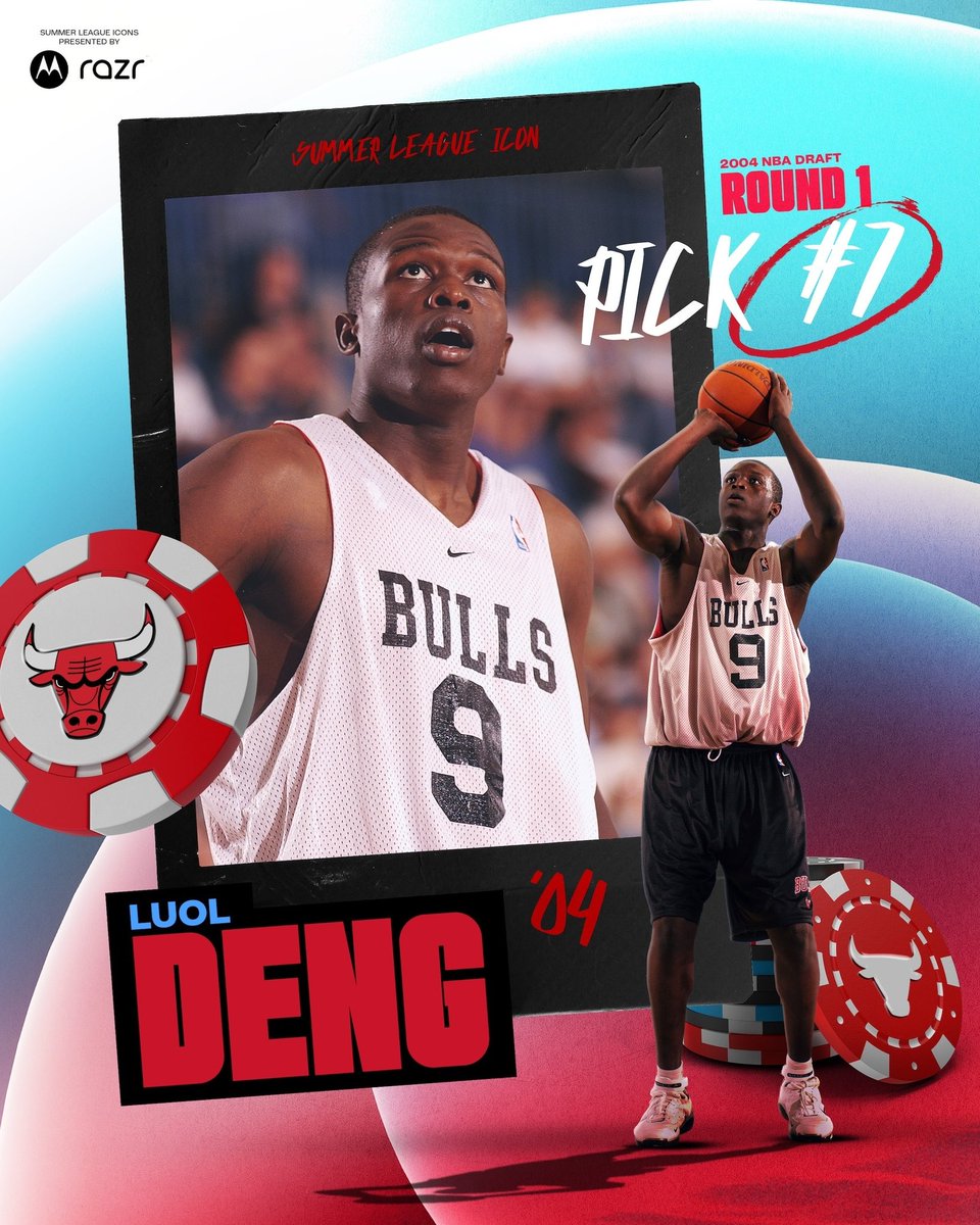 BullsArchive's tweet image. .@LuolDeng9 played winning basketball from Day 1 in Summer League.
Rookie Luol led the '04 Summer Bulls to a 6-1 record while averaging a team-high 15.4 points & 5.3 rebounds 🔥
@MotorolaUS | #SeeRed