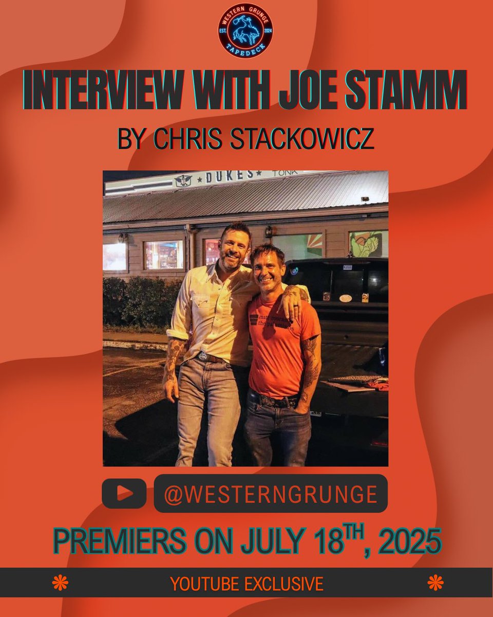 WesternGrungeTD's tweet image. 🔥 VIDEO ANNOUNCEMENT 🔥
Our very own @icculus26 is back with another episode of Tales From The Truck Bed featuring Joe Stamm! In this interview, the boys talk about the creative process and Joe’s aspirations as an artist. We also get an inside look at Joe’s new album “Little…