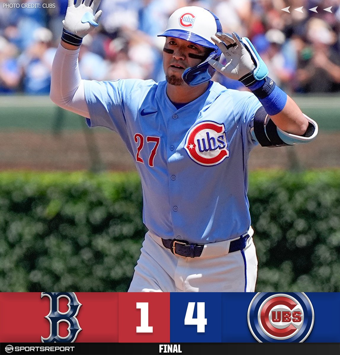 InsidetheIvy's tweet image. CUBS WIN!!! Chicago takes the series opener over the Red Sox!! #NorthsideVibe