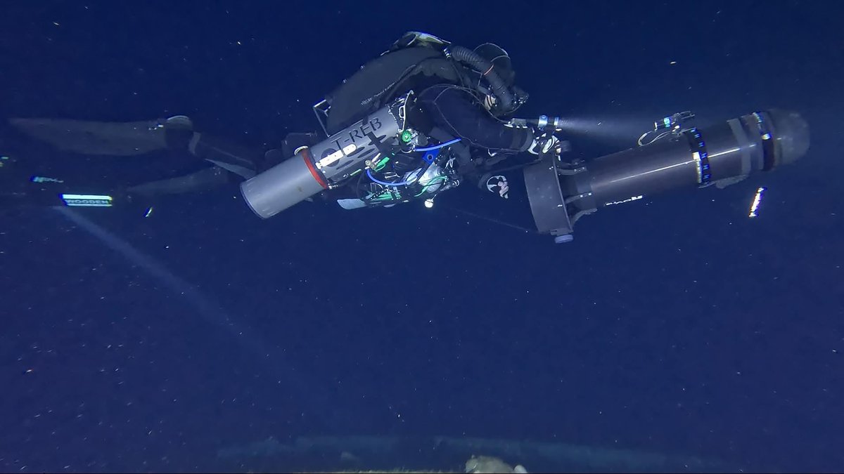 DefenceAust's tweet image. Lieutenant Ruslan Pnevski of the Royal Australian Navy has become the first person to lay eyes on the wreck of SS Nemesis since it sank in 1904. Battling high-pressure nervous syndrome and equipment failure, he led a daring 160 metre dive to one of Australia’s deepest wrecks with…