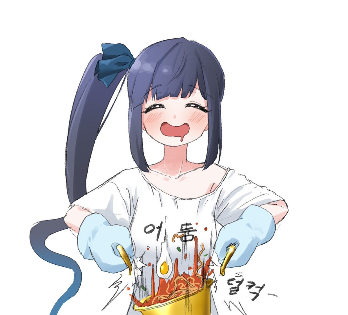 나는 이 그림 반응이 왜 그렇게 뜨거웠는지 아직도 잘 모르겠다 술먹고 방송켜놓고 낙서한거였는데....