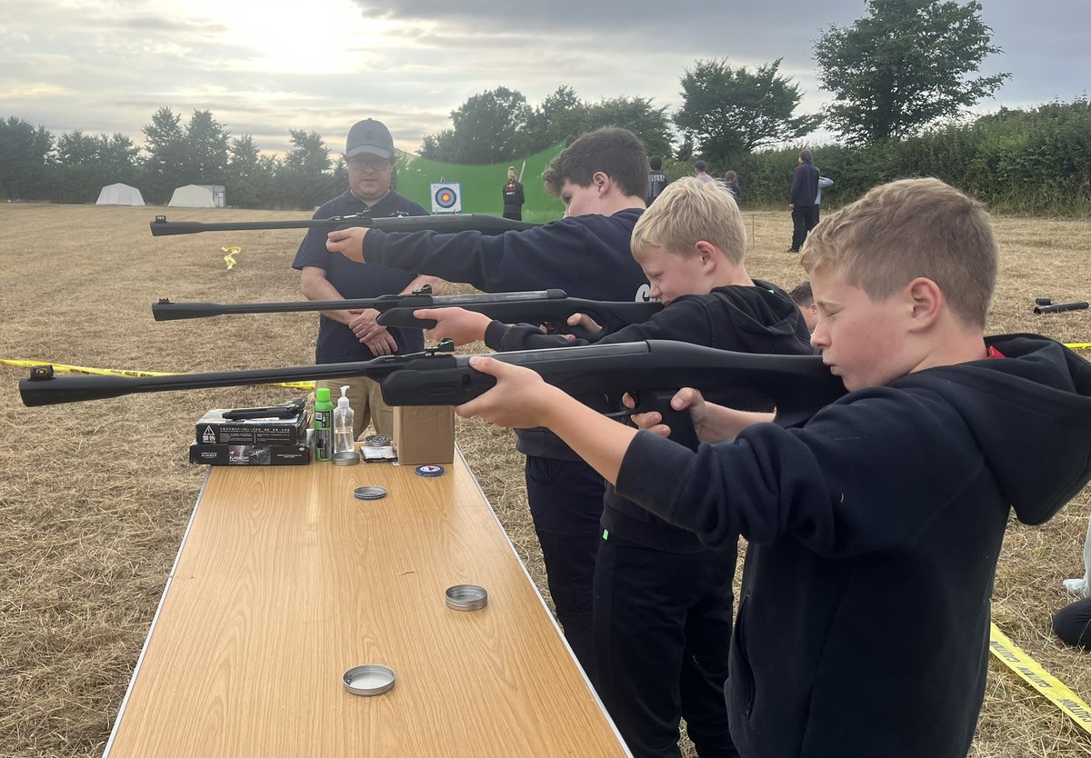 Tonight our #RNSeaScouts met, where our <a href="/MoorsAndCoastal/">Moors&Coastal Scouts</a> lead volunteer came &amp; saw the troop before they took part in an archery &amp; pellet shooting session. <a href="/SomersetScouts/">Somerset Scouts</a> <a href="/scouts/">Scouts</a>