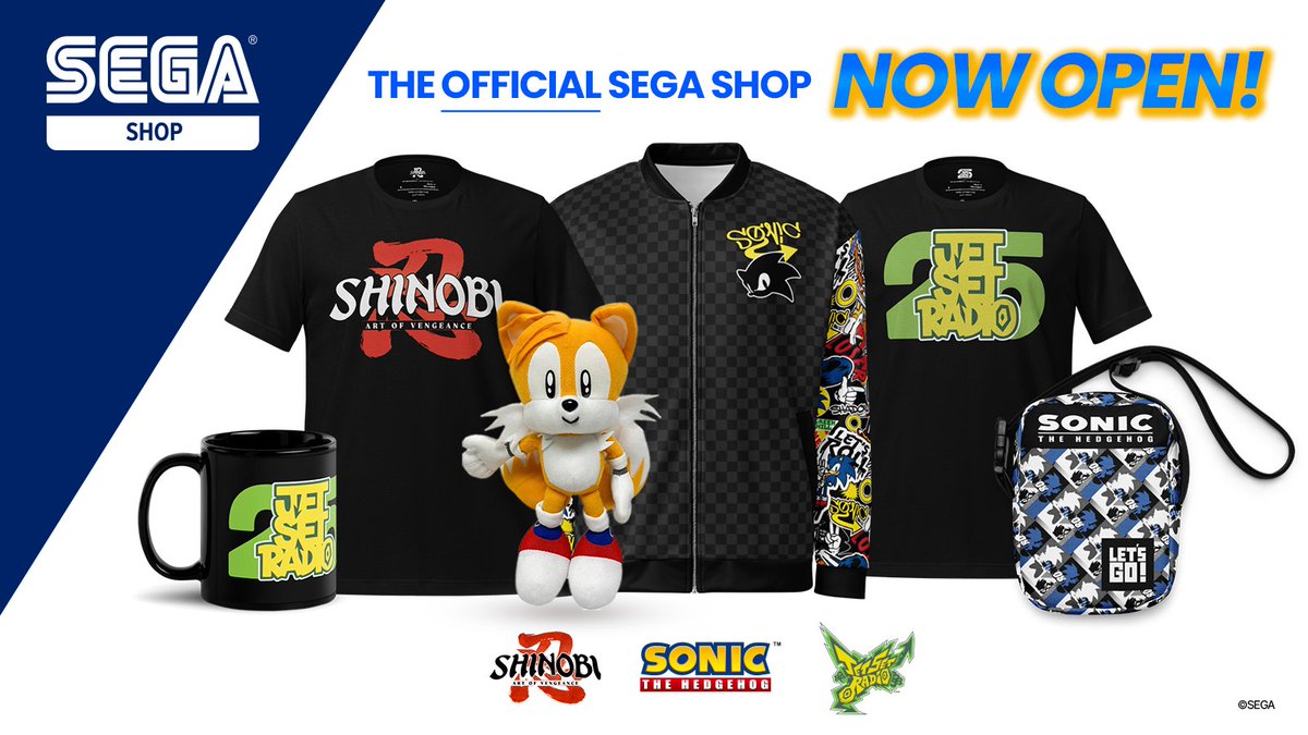 thesegashop's tweet image. The one-stop shop for all your @SEGA merch has arrived.
The new SEGA Shop is open for business!
shop.sega.com