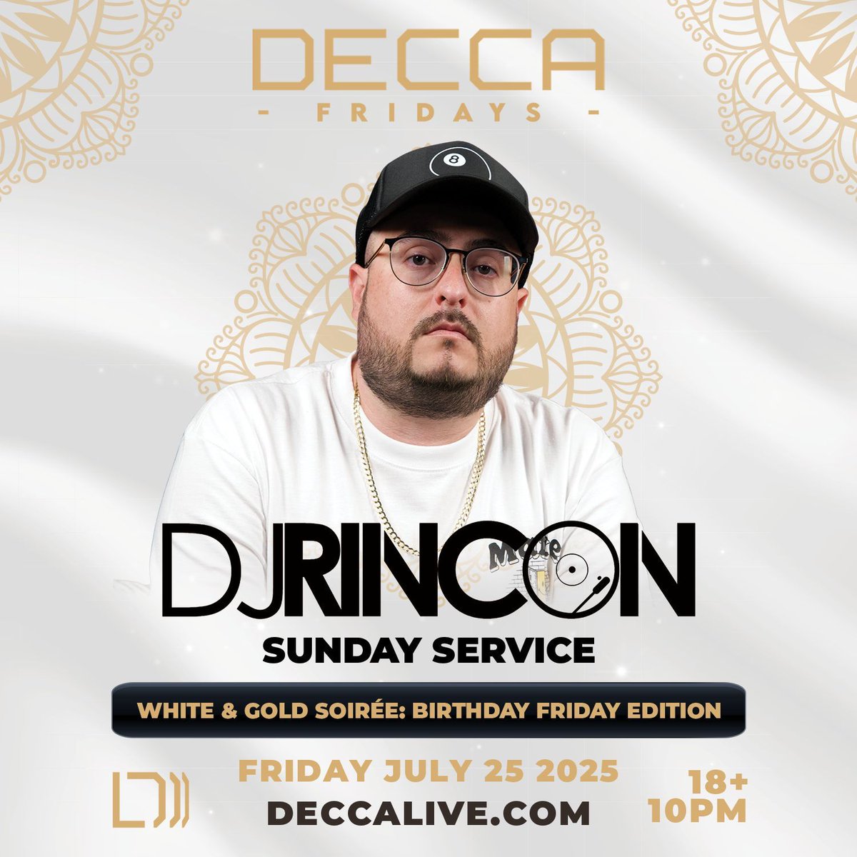 We are 1 week away from our very special July Birthday Friday White &amp; Gold Soirée! Lock in your spot on the guest list today for the best party in JAX! 

eventbrite.com/e/142917605705…