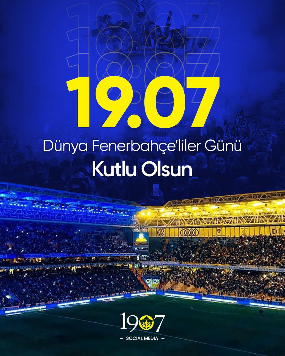 19.07 Dünya Fenerbahçeliler Günümüz kutlu olsun!

#DünyaFenerbahçelilerGünü