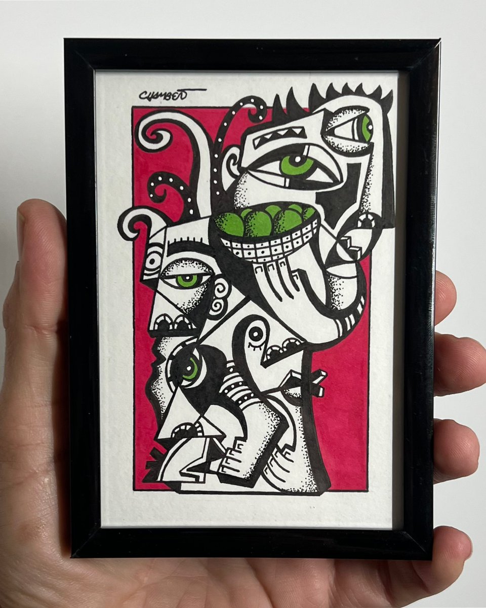 Okay hear me out. What if I release one of my miniature Cubist pieces as an NFT and included the framed original physical with it?