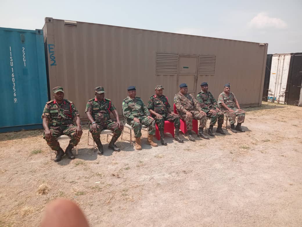 SADC_News's tweet image. The TPDF Chief of Operations & Training, Maj. Gen. Ibrahim Mhona, visited the #SAMIDRC Transit Camp in Chato on 17 July 2025. The visit reaffirmed Tanzania’s vital support in the Mission’s withdrawal phase & showcased strong regional solidarity. #SADC #PeaceAndSecurity