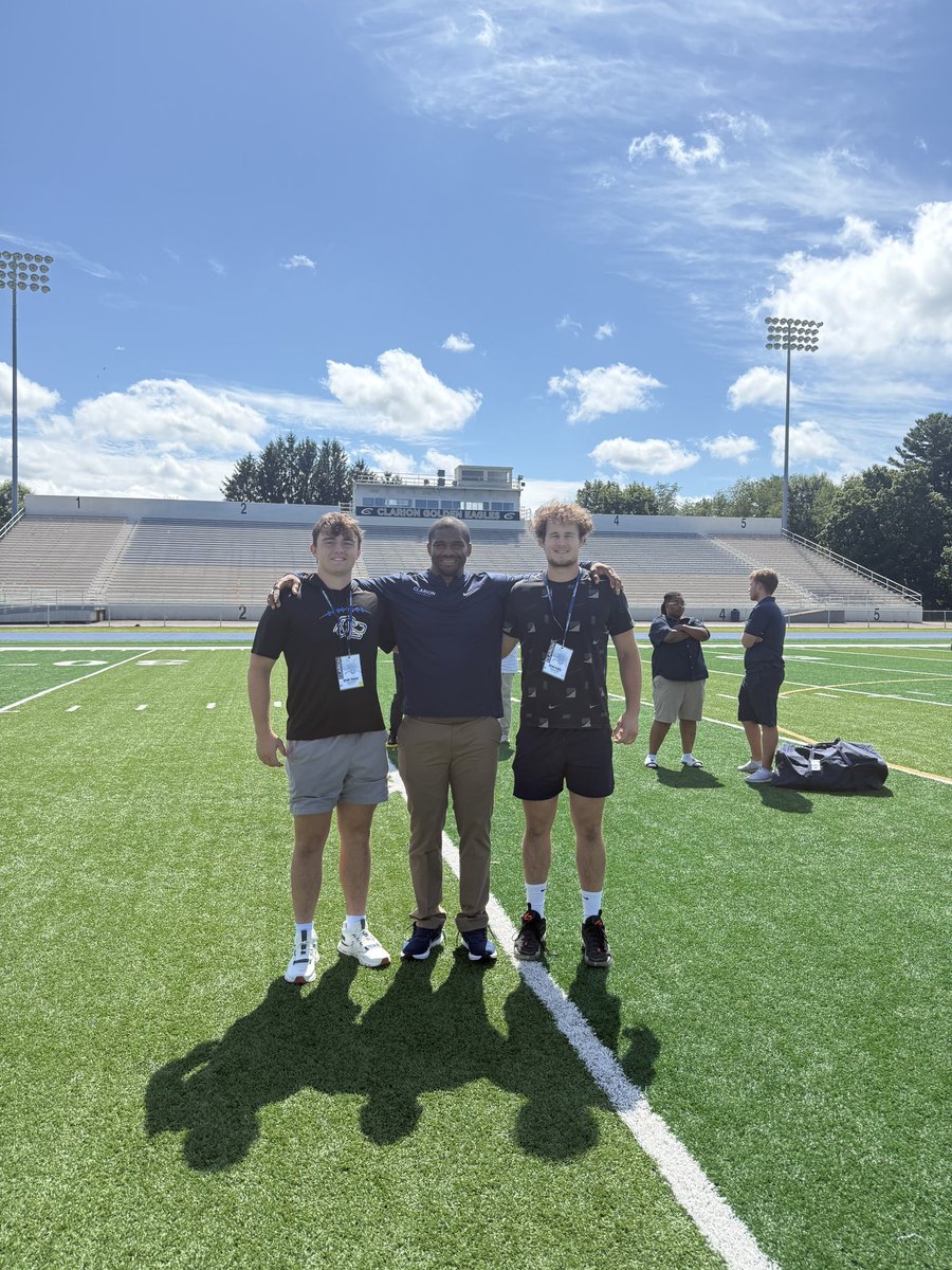 Brody Junker (@brodyjunker2026) on Twitter photo I had a great time at <a href="/ClarionFootball/">Clarion Football</a> touring the campus and athletic facilities. Thanks <a href="/CoachDurish/">Dave Durish</a> for the invitation.
<a href="/Ryan8Scully/">Ryan Scully</a> <a href="/RaymondMonica3/">Raymond Monica</a> <a href="/CoachWilson30/">Coach Wilson</a> <a href="/vrizz52/">Vinnie Rizzo</a> <a href="/Front7Dolph/">Randolph Allen</a> <a href="/HagerNation/">Josh Hager</a> I had a great time at <a href="/ClarionFootball/">Clarion Football</a> touring the campus and athletic facilities. Thanks <a href="/CoachDurish/">Dave Durish</a> for the invitation.
<a href="/Ryan8Scully/">Ryan Scully</a> <a href="/RaymondMonica3/">Raymond Monica</a> <a href="/CoachWilson30/">Coach Wilson</a> <a href="/vrizz52/">Vinnie Rizzo</a> <a href="/Front7Dolph/">Randolph Allen</a> <a href="/HagerNation/">Josh Hager</a>