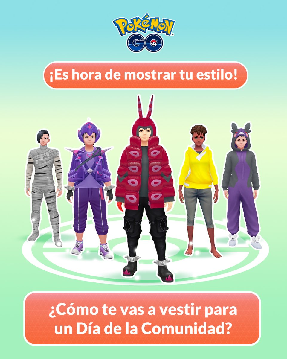 PokemonGoAppLA's tweet image. Comparte tu look más icónico en los comentarios. ✌️